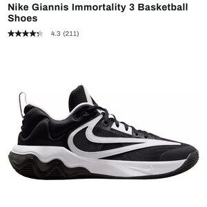 Nike Black and White Athletic Shoes Sleek Design